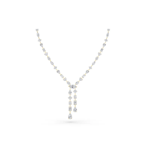 Collier pendentif en or à deux couches en diamant cultivé en laboratoire mixte pour femme Style classique - Product Image 3