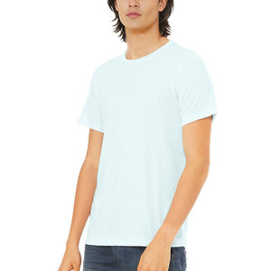 Camiseta de punto de contraste para hombre, ropa de calle, Camiseta ajustada de algodón pesado de gran tamaño para hombre, camisetas de peso pesado con estampado de alta calidad - Product Image 2