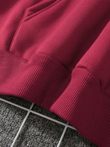 เสื้อฮู้ดปักผ้าฝ้ายเกรดสูงของผู้หญิง100% พิมพ์ลายแบบกำหนดเองผ้าฟลีซโอเวอร์ไซส์ลายสีทึบฤดูหนาว XS ถึง6XL ไซส์มีให้เลือก - Product Image 3