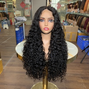 Pelucas de Cabello Humano de Lujo con Encaje Frontal 13x4, Doble Trama, Rizadas, Suaves y Amigables con la Piel, de 26 Pulgadas, Listas para Envío al por Mayor - Product Image 2