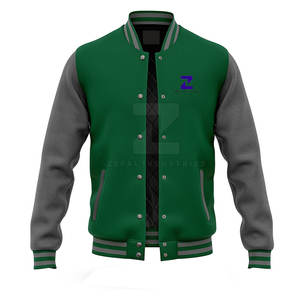 Veste de survêtement pour homme sur mesure, col montant, logo frontal, 100% coton, écologique, respirante, streetwear d'hiver, fabriquée au Pakistan - Product Image 1