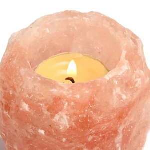 ที่ใส่เทียนแกะสลักเกลือหิมาลายันแฮนด์เมดสีชมพู/ส้ม/แดงของตกแต่งบ้านจากธรรมชาติงานตามสั่ง - Product Image 5