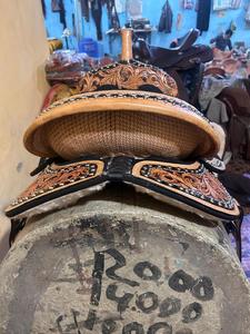 Meilleure vente de selle en cuir américain selles de cheval occidentales et anglaises produits d'équitation en cuir véritable - Product Image 4