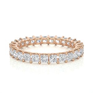Aniva Custom Fine Jewelry Real CVD Lab Grown Round Diamond Engagement Eternity Band <b>Ring</b> in <b>White</b> <b>Gold</b> <b>for</b> Women and <b>Men</b> - Product Image 2