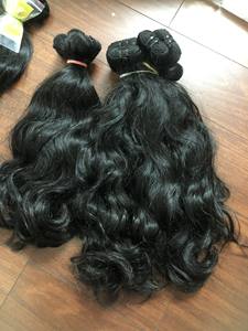 ผมต่อเวียดนามแท้ เกรดพรีเมียม คุณภาพดีที่สุด แบบเวฟธรรมชาติ สีดำ  แบบรีมี่เวอร์จิ้น  ทอสองชั้น ราคาโรงงาน มีสินค้าพร้อมส่งจำนวนมาก - Product Image 4