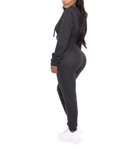 Vente en Gros de Vêtements de Sport Décontractés pour Femmes de Qualité Supérieure Personnalisés Sweat à Capuche Solide Dernière Conception Respirant à Séchage Rapide Sweatshirts Bas - Product Image 4