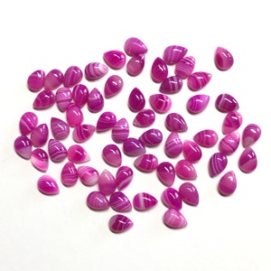 Vivaaz Gems AAA Grade 4x6mm rose naturel Rose Agate poire forme Cabochon IGI certifié pierres précieuses hautes pierres précieuses en vrac - Product Image 6