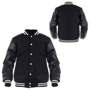 Vestes universitaires brodées à impression personnalisée de haute qualité Veste de baseball personnalisée pour hommes Veste universitaire surdimensionnée - Product Image 1