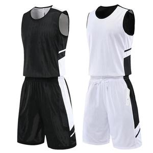 Ensemble de maillots de basket-ball double face de haute qualité pour hommes, kits de vêtements de sport, maillots de basket-ball inversés pour enfants, survêtements universitaires - Product Image 5