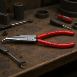 Alicates Mecánicos Knipex, Anodizados en Negro con Cabeza Pulida, Mangos Recubiertos de Plástico, 40 Mordazas Curvadas - Product Image 3