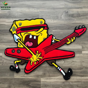 Alfombra de Lana con Temática de Anime, Alfombra de Lana Colorida Hecha a Mano para Habitación Infantil, Dormitorio, Área de Juegos y Mascotas - Product Image 2