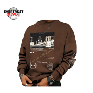 Sudaderas personalizables para hombre, alta calidad, 100% algodón, 360g, estampado Digital, Sudadera con capucha de gran tamaño, función anticontracción, tejido de punto - Product Image 1