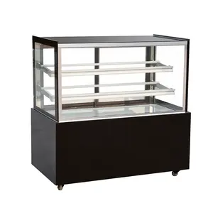 Vitrina Refrigerada Comercial de Acero Inoxidable de Primera Calidad, 480L, 1200mm de Ancho, con Cristal Inclinado y 4 Niveles para Pasteles - Product Image 2