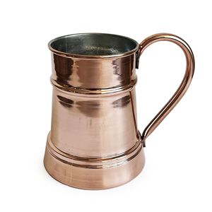 แก้วทองแดงแท้ทำมือ แก้วทองแดงสีทองแดงแท้ ขนาด 600 มล. แก้วเบียร์ แก้วน้ำสำหรับเครื่องดื่มอายรันและน้ำ บริการเครื่องดื่มแท้ - Product Image 2