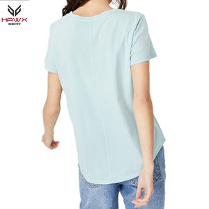 T-shirts OEM personnalisés 100% coton délavés à l'acide unisexe surdimensionné à manches courtes été imprimé diamant bouton écologique Streetwear pour - Product Image 2