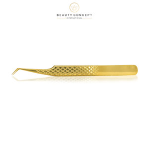 Pinzas de Acero Inoxidable de 45 Grados con Características Antimagnéticas y Puntas Dentadas para Creación de Pestañas de Mega Volumen - Product Image 4