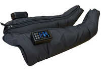 Masseur portable rechargeable à 5 cavités à ondes d'air avec botte de compression pneumatique à pression d'air