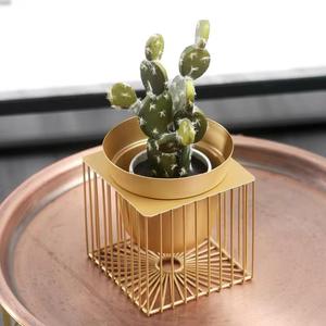 Durable Quality Steel Metal Decorative Flower <b>Baskets</b> Planter With Stand Decorative for Home Floor Flower <b>Pot</b> for Garden Decor - Product Image 1
