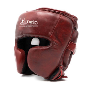 Fashion <b>Style</b> <b>Head</b> Guard Leather Made Padding <b>Head</b> Guard Lightweight Build <b>Head</b> Guard For Easy Use - Product Image 1