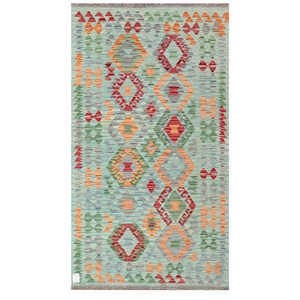 พรมกิลิมไมมาณา อัฟกานิสถาน ขนาด 198 x 109 ซม. สำหรับตกแต่งผนัง - Product Image 1