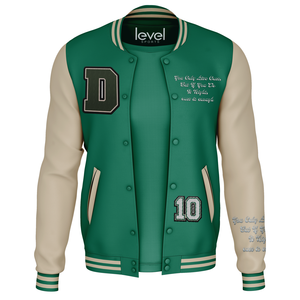 Veste en laine d'hiver de haute qualité pour hommes, coupe-vent, chaude, style universitaire de baseball avec tigre brodé, polaire High Street - Product Image 1