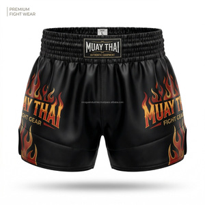 กางเกงมวยไทยขายส่งราคาถูก MOQ ต่ำ อุปกรณ์ฝึกซ้อม ชุดนักสู้ กางเกงมวยไทยสำหรับการต่อสู้ - Product Image 2