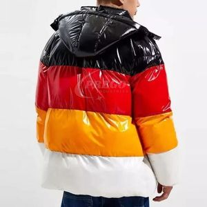 เสื้อแจ็คเก็ตพัฟเฟอร์แบบมีฮู้ดหลากสีสำหรับฤดูหนาว แบบใหม่ ขายส่ง น้ำหนักเบา อุ่นสบาย สไตล์สตรีทแวร์ ยูนิเซ็กซ์ รับสกรีนโลโก้ - Product Image 2