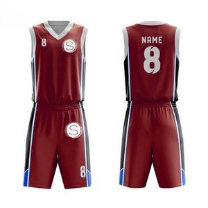 100% Polyester Réversible Basketball Jersey Respirant Formation Basketball Uniforme Protection Solaire Vêtements - Product Image 3