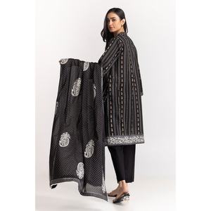Salwar Kameez et Dupatta en coton cambric imprimé au bloc, style pakistanais-indien KDS-22087 - Product Image 5