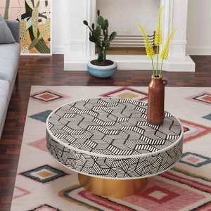 Mesas de centro con incrustaciones de hueso clásicas personalizables para sala de estar y comedor hechas a mano por Artisan Craft - Product Image 6