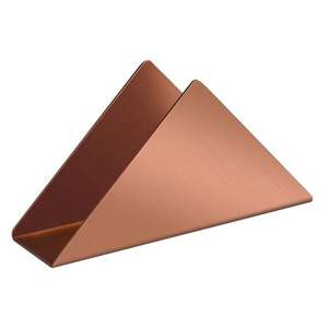 Porte-serviettes moderne en métal avec une finition dorée unique, idéal pour les intérieurs de maison élégants et la décoration de restaurant - Product Image 6