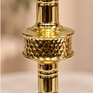 Cachimba de latón para mesa, estilo árabe hecho a mano con base decorativa martillada - Product Image 3