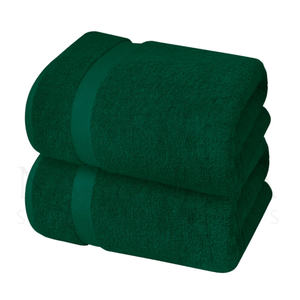 Fabrication en usine, vente en gros, prix bas, conception personnalisée, serviettes de bain en coton 100% uni, durables, solides, de luxe - Product Image 1