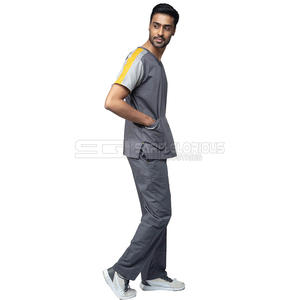 Conjunto de Uniforme Médico para Hombre, Cómodo y Ligero, Camiseta de Manga Corta y Pantalones, Uniforme de Atención Médica para Médicos y Enfermeras - Product Image 4
