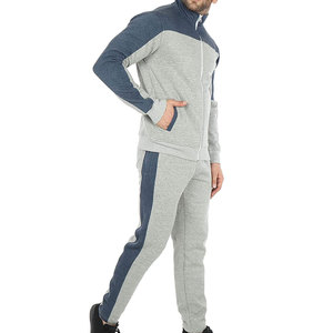Logo personnalisé Full Zip Up Survêtement Coton Polyester Polaire Tech Terry Survêtement de Sport Jogger Usure Survêtement - Product Image 4