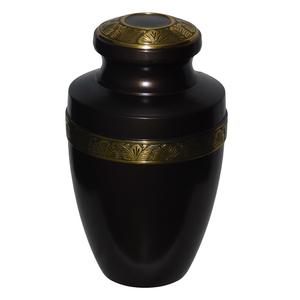 Urnes funéraires modernes en laiton de haute qualité avec couleur or et marron finies pour les cendres humaines Fournitures funéraires en métal - Product Image 4