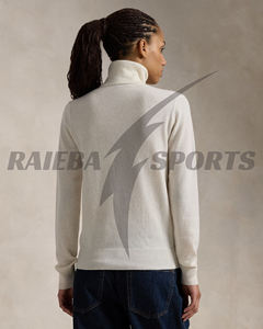 เสื้อสเวตเตอร์แฟชั่นลำลองสำหรับผู้หญิง คุณภาพสูงพิเศษ สำหรับฤดูหนาว ติดกระดุมด้านหน้า คอเสื้อปรับแต่งได้ ผลิตจากขนสัตว์ 100% ป้องกันการเกิดขุย แห้งเร็ว - Product Image 4