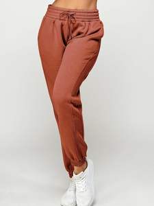 Logo personnalisé OEM Pantalon de jogging surdimensionné pour femmes Pantalon de survêtement en coton polaire Marque privée Ensemble assorti baggy Fabricant de bas - Product Image 3