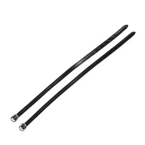 Correas de espuelas de cuero de vaca hechas a medida de alta calidad, hebilla de aleación, correas resistentes ecuestres, acentos de Metal pulido para montar a caballo - Product Image 2