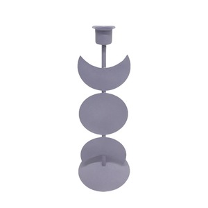Metal <b>Candle</b> <b>Pillar</b> Holder Grey <b>colour</b> <b>Candle</b> Stand For Wedding And Home Decor Handmade In Bulk - Product Image 5