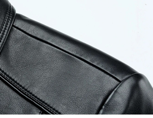 เสื้อแจ็กเก็ตหนังแกะแท้สำหรับผู้ชายเสื้อแจ็กเก็ตสไตล์ใหม่ออกแบบด้วยผ้าใบสไตล์ล่าสุด - Product Image 6