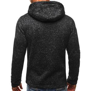 Sudaderas con cremallera para hombre de talla grande 100% algodón 350gsm logotipo personalizado de alta calidad Impresión digital colección de invierno teñida lisa - Product Image 4