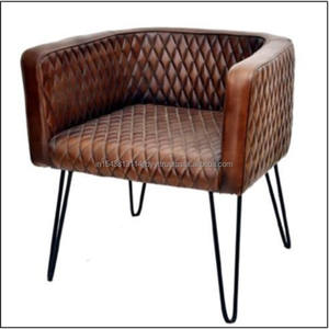 Elegante cojín de silla de comedor tapizado de tejido marrón, nuevo diseño, reposabrazos de ocio para el hogar, oficina, almacén, hogar, Bar, apartamento - Product Image 2