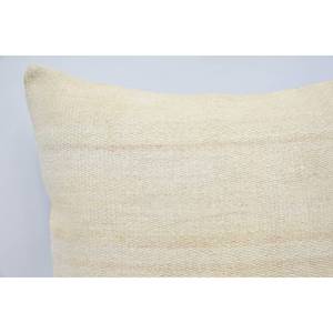 Oreiller en laine de luxe 28x28 pouces Beige Kantha Patchwork coussin décoratif tissé Vintage moelleux motif Portable pour literie canapé - Product Image 2