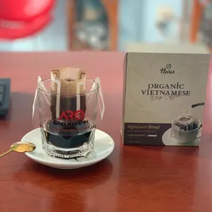 Marcas personalizadas GOTEO CAFÉ Filtro Bolsa Vietnamita Robusta Arábica café Precio al por mayor 10g bolsa Listo para exportar en fábrica