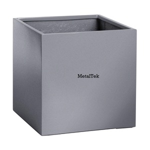 Galvanized Steel <b>Planter</b> Box Metal <b>Planter</b> <b>Large</b> <b>Square</b> Indoor Outdoor <b>Planters</b> Cube Heavy Duty Garden Decorative Flower Pots - Product Image 4