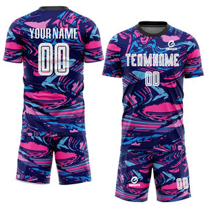 Nuevo Uniforme de Fútbol de Manga Corta Sublimado, 100% Poliéster Elástico, Diseño Personalizado, para Hombre, Todas las Temporadas - Product Image 1