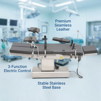 Table d'opération chirurgicale électrique CH-T400, trois fonctions réglables, acier inoxydable 304, lit d'opération hospitalier, table de bloc opératoire