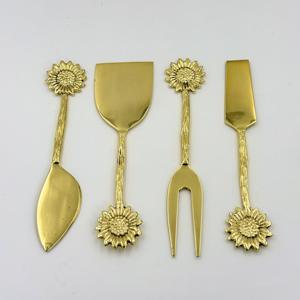 Juego de Cuchillos para Queso Clásicos de Nuevo Diseño con Mango de Latón para Uso en el Hogar, Cocina, Bodas y Regalos al Precio Más Bajo - Product Image 4