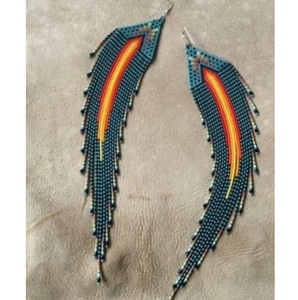 Pendientes llamativos con cuentas de semillas de cristal al por mayor - Product Image 2